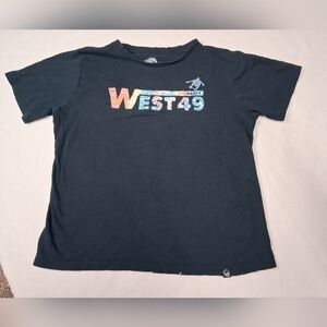 Kids Black Graphic T-Shirt